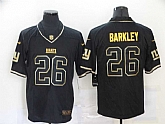 Nike Giants 26 Saquon Barkley Black Gold Vapor Untouchable Limited Jersey,baseball caps,new era cap wholesale,wholesale hats